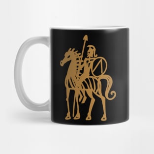 Athenian warrior on horseback Mug